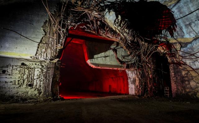 entrance to underground airbase